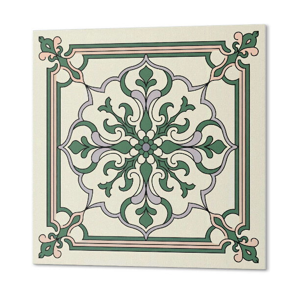 Wall paneling Decorative pattern with flowers