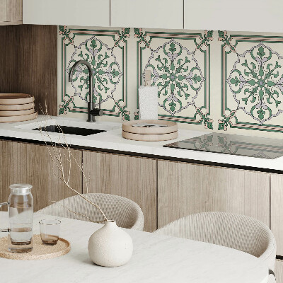Wall paneling Decorative pattern with flowers