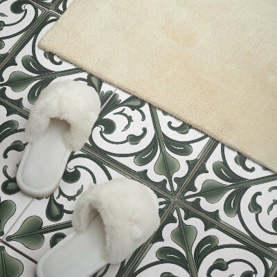 Pvc wall panel square Stylish pattern with plant details