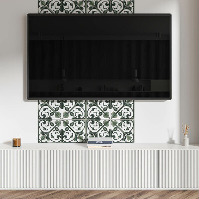 Pvc wall panel square Stylish pattern with plant details