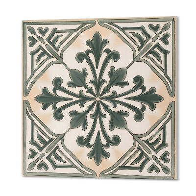 Wall panel square Plant shapes in a square arrangement