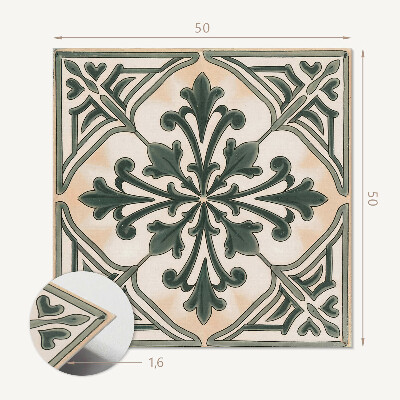 Wall panel square Plant shapes in a square arrangement