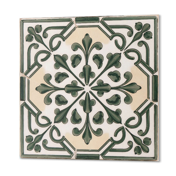 Wall paneling Floral pattern on ceramics