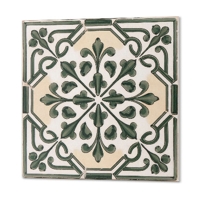 Wall paneling Floral pattern on ceramics
