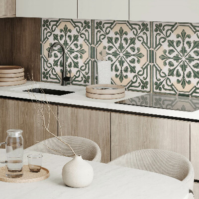 Wall paneling Floral pattern on ceramics