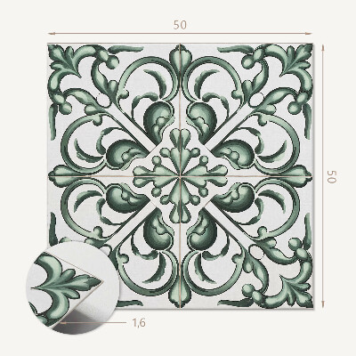 Pvc wall panel square Plant harmony in a symmetrical design