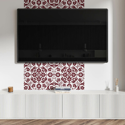Wall paneling Ornaments with flowers in a harmonious combination