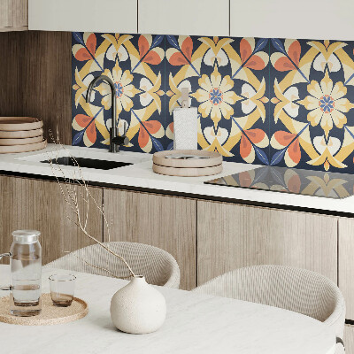 Wall paneling Mandala motif with floral pattern