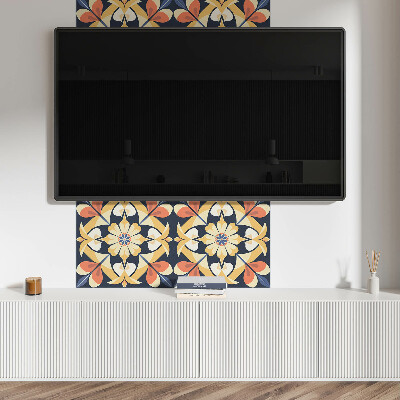 Wall paneling Mandala motif with floral pattern