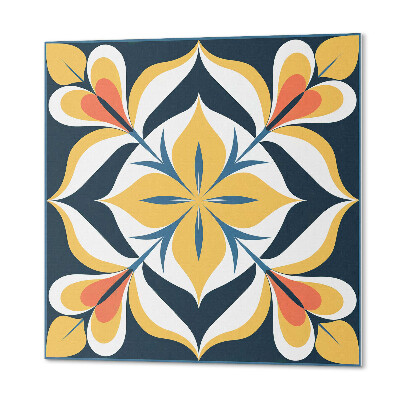 Wall panel square Sophisticated floral print