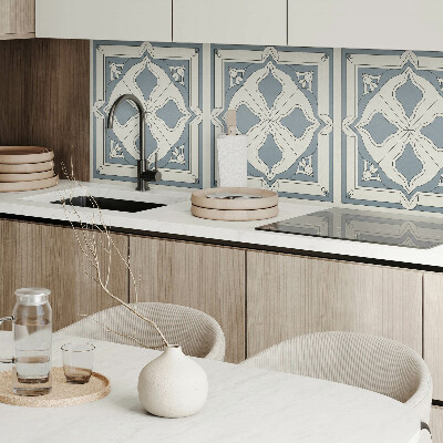 Wall paneling Floral motif on tiles