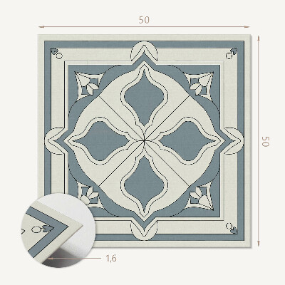 Wall paneling Floral motif on tiles