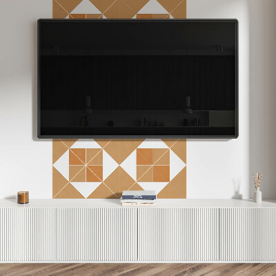 Pvc wall panel square Geometric pattern in various colors