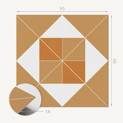 Pvc wall panel square Geometric pattern in various colors