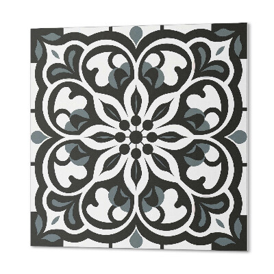 Wall panel square Flowers with delicate decorations