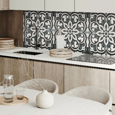 Wall panel square Flowers with delicate decorations