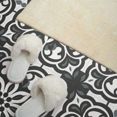 Wall panel square Flowers with delicate decorations