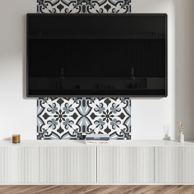 Pvc wall panel square Modern floral pattern