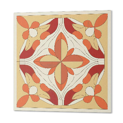 Wall panel square Artistic flower pattern in abstract style
