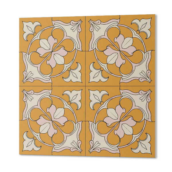 Pvc wall panel square Mosaic style flowers