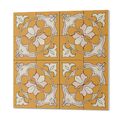 Pvc wall panel square Mosaic style flowers