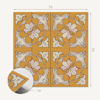 Pvc wall panel square Mosaic style flowers