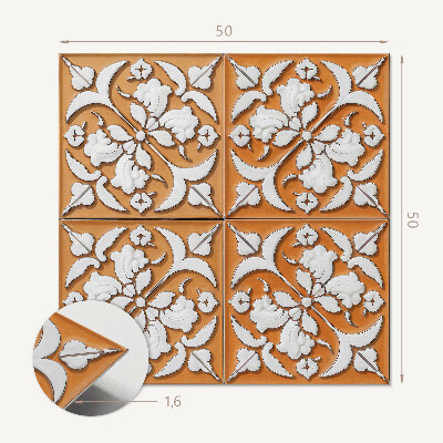 Wall paneling Floral accents in a modern design