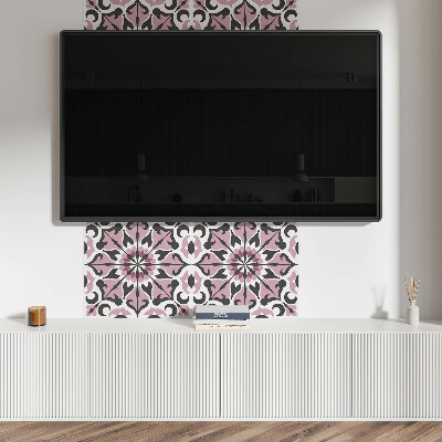 Pvc wall panel square Harmony of plants in a symmetrical pattern