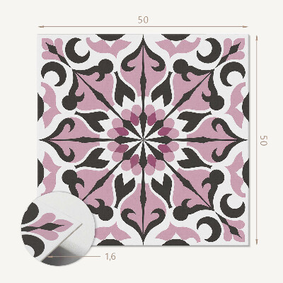 Pvc wall panel square Harmony of plants in a symmetrical pattern