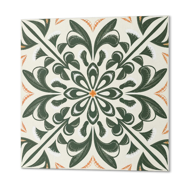 Wall paneling A plant pattern with a leafy accent