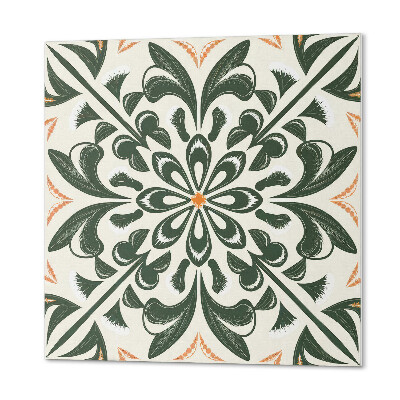 Wall paneling A plant pattern with a leafy accent