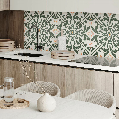 Wall paneling A plant pattern with a leafy accent
