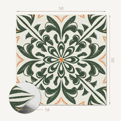 Wall paneling A plant pattern with a leafy accent