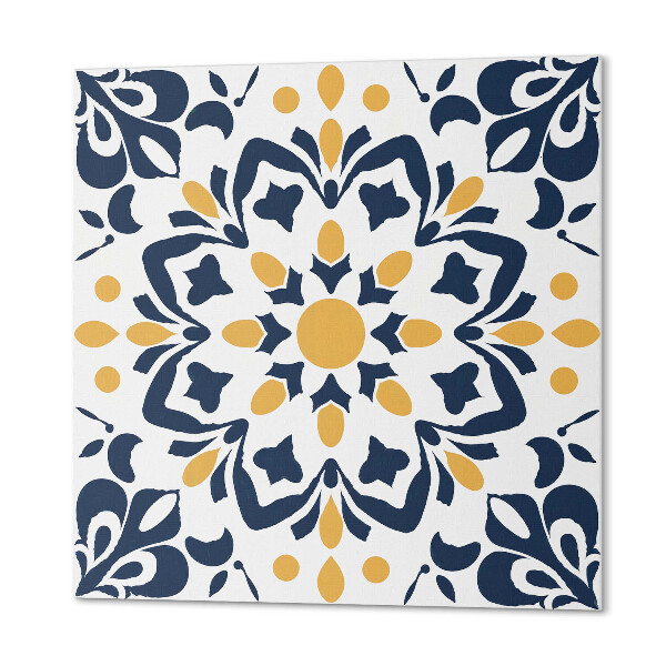 Pvc wall panel square Floral inspirations in mandala design