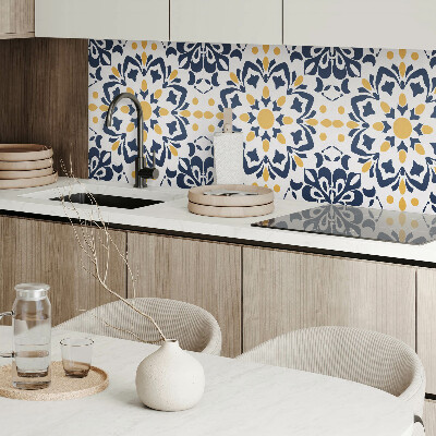 Pvc wall panel square Floral inspirations in mandala design