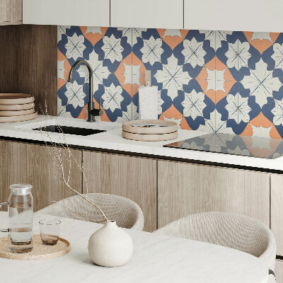 Wall paneling Flowers in a modern geometric style