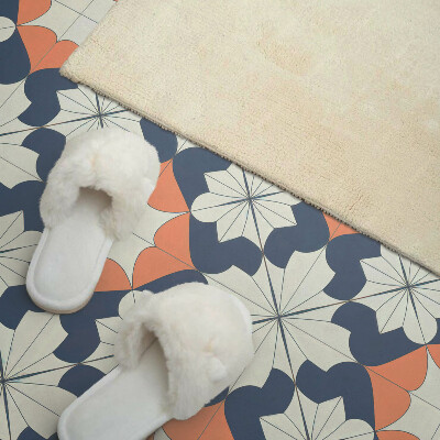 Wall paneling Flowers in a modern geometric style