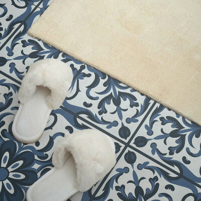 Pvc wall panel square Decorative flowers with intricate patterns