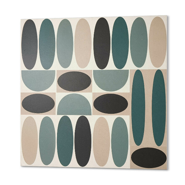 Pvc wall panel square Stylish oval patterns in a modern version