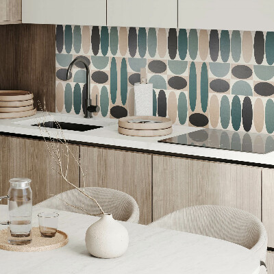 Pvc wall panel square Stylish oval patterns in a modern version