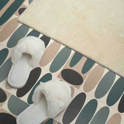 Pvc wall panel square Stylish oval patterns in a modern version