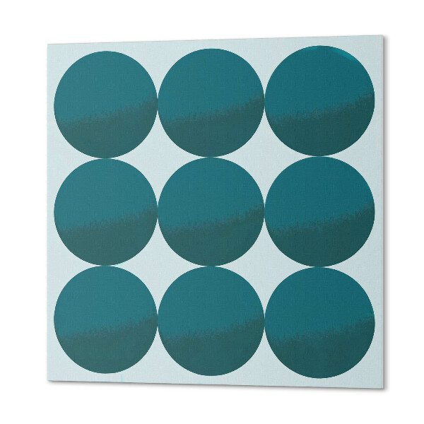 Wall panel square Harmony of shapes in a grid of circles