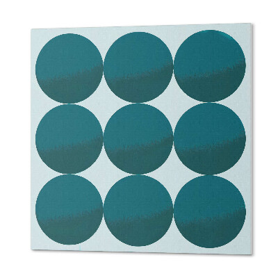 Wall panel square Harmony of shapes in a grid of circles