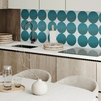 Wall panel square Harmony of shapes in a grid of circles
