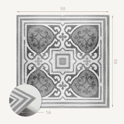 Pvc wall panel square Stylish ornaments in perfect symmetry