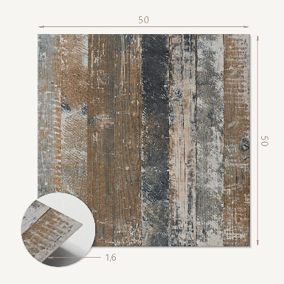Wall panel square Boards in an organic aesthetic