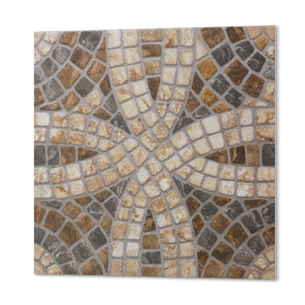 Pvc wall panel square Mosaic pattern with woven details