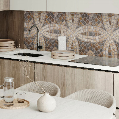 Pvc wall panel square Mosaic pattern with woven details