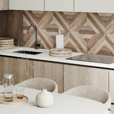 Wall paneling Stylized panels in a wooden pattern