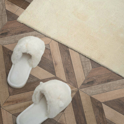 Wall paneling Stylized panels in a wooden pattern